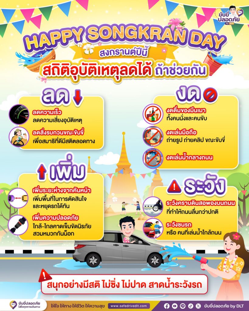ลดอุบัติเหตุ สงกรานต์69 DLT