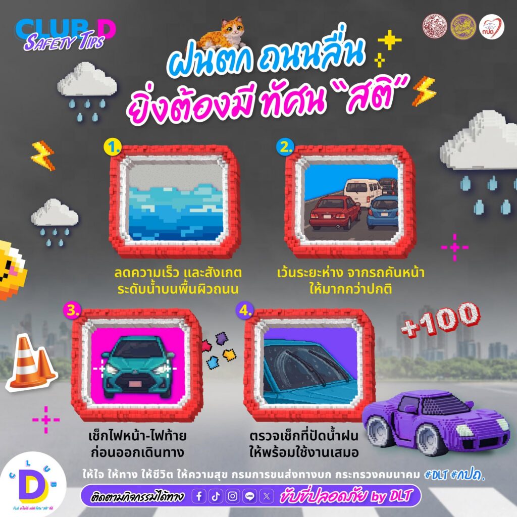 CLUB D SAFETY TIPS มองให้ทัน คาดการณ์ให้เป็น ขับขี่ปลอดภัยกว่าเดิม 4 คาดการณ์ให้ไว 2jpg